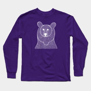 Bear drawing for forest animal lovers Long Sleeve T-Shirt